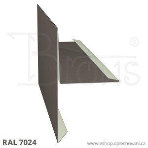 Závětrná lišta ZL333, grafitová šeď RAL 7024
