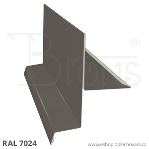 Závětrná lišta ZL375, grafitová šeď RAL 7024