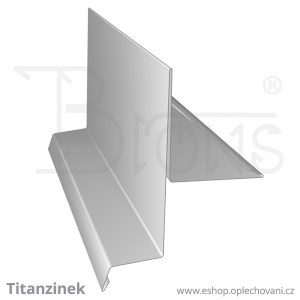 Závětrná lišta ZL375, titanzinek - TiZn
