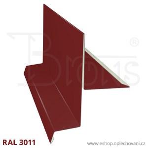 Závětrná lišta ZL375, vínově červená RAL3011