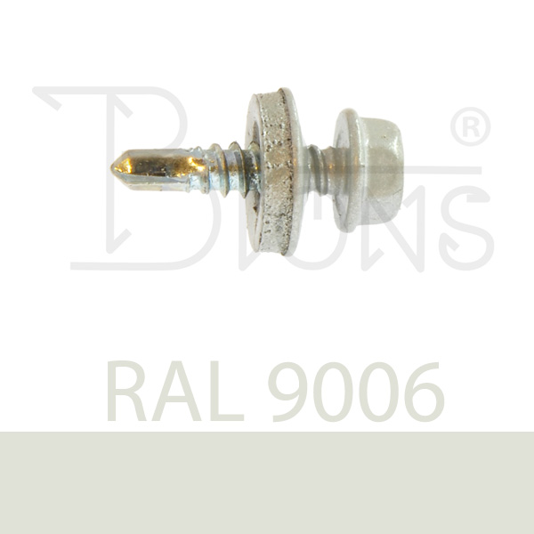Samovrtný šroub spojovací pro plechy v přesahu 4,8 x 19 RAL 9006 stříbrná